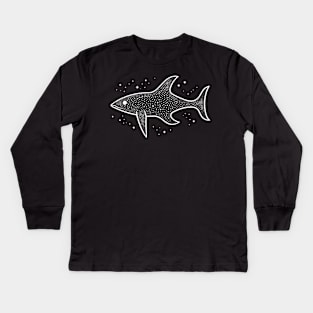 great white shark Kids Long Sleeve T-Shirt